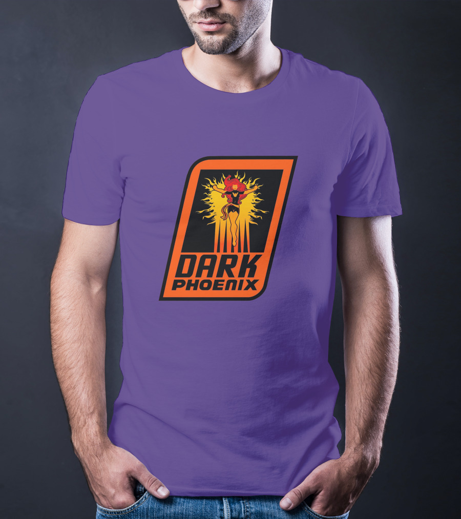 Dark Phoenix NBA X-Men Crossover Logo Design With Fiery Character T-Shirt