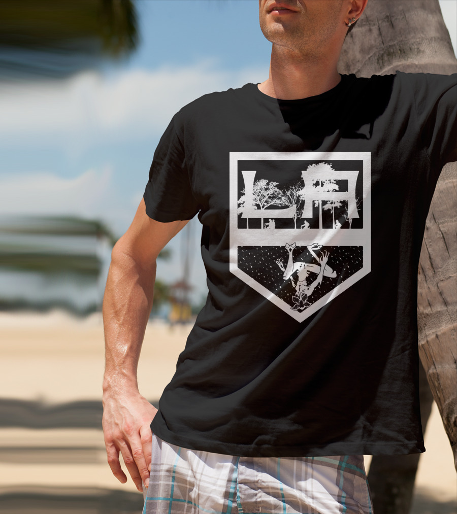 LA NHL Stranger Things Demogorgon T-Shirt