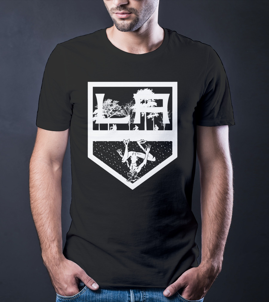 LA NHL Stranger Things Demogorgon T-Shirt