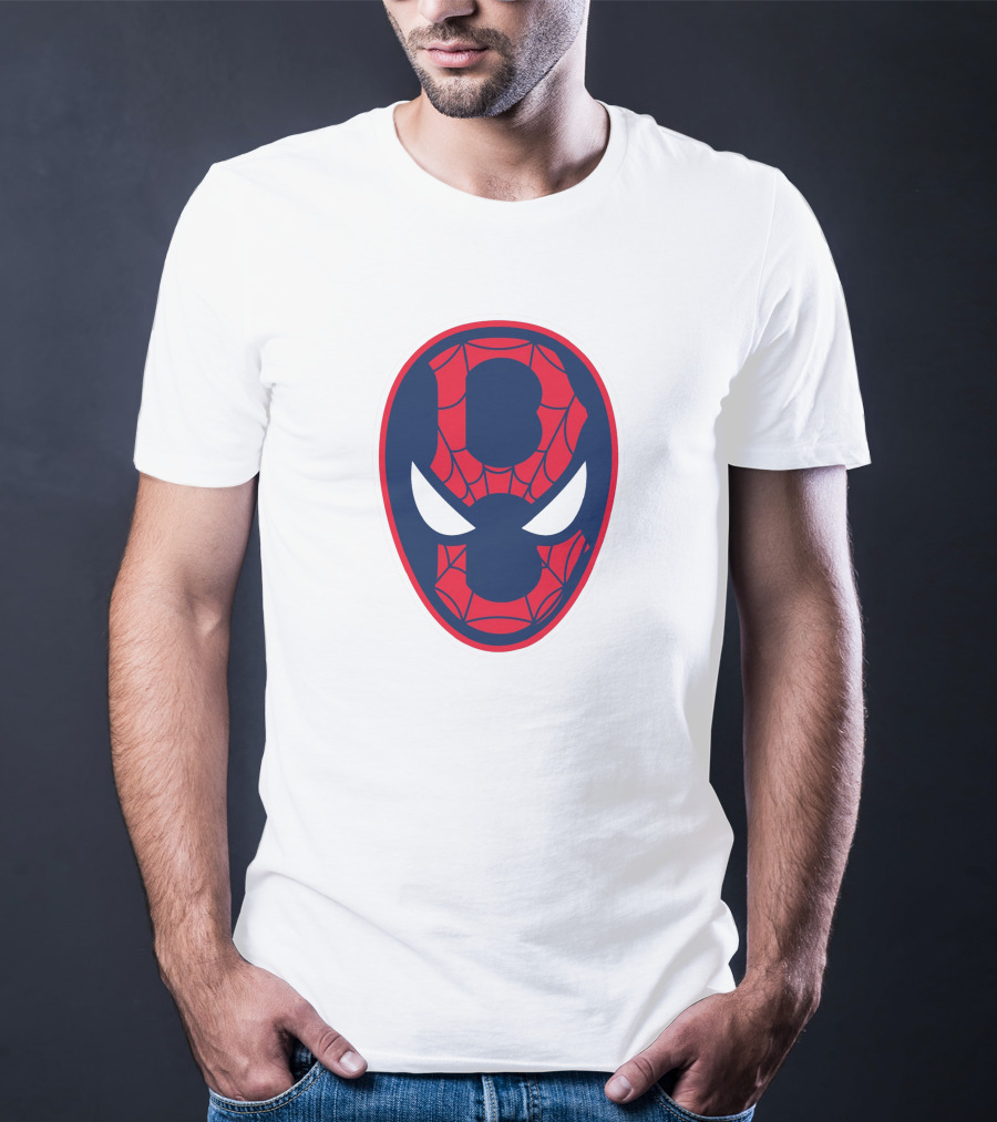 Boston Spider Sox MLB Web Pattern Mask T-Shirt