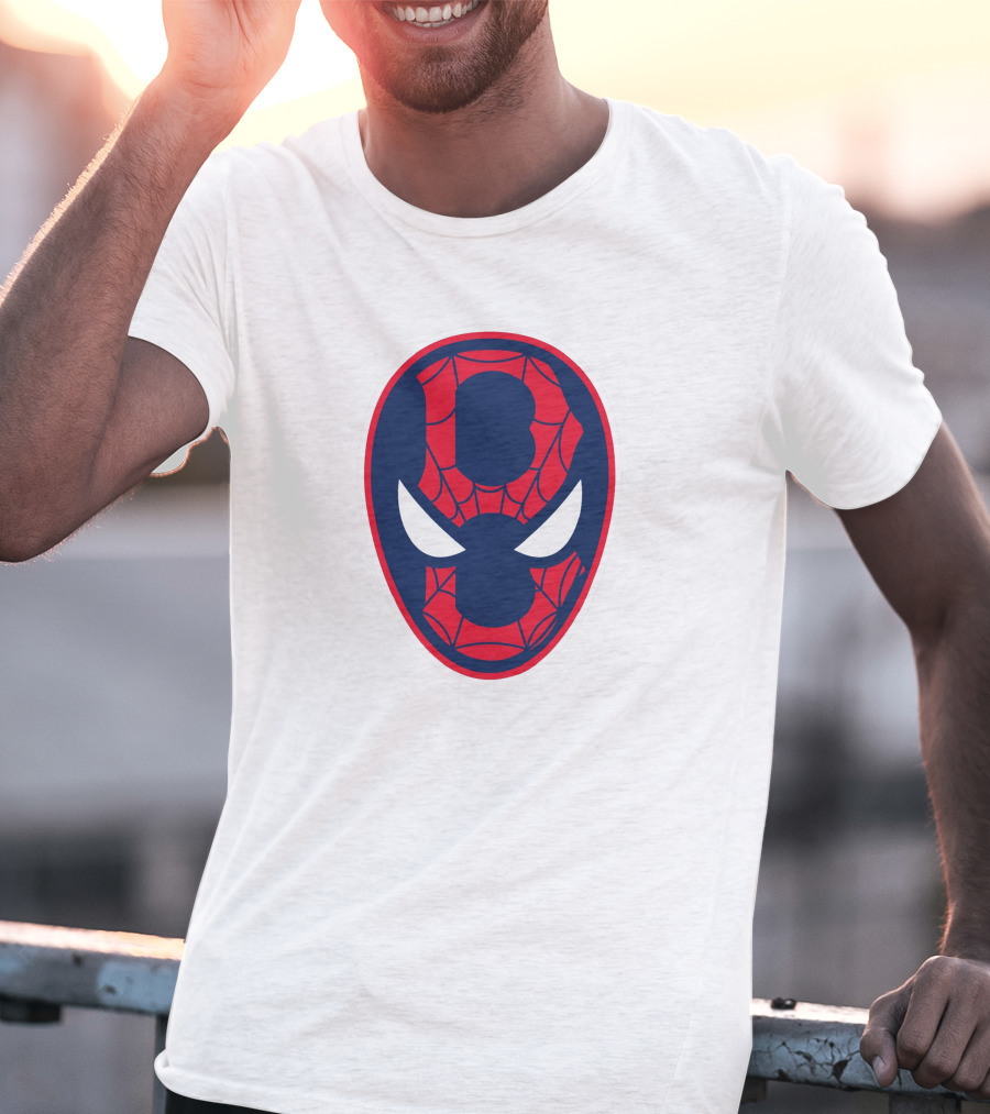 Boston Spider Sox MLB Web Pattern Mask T-Shirt