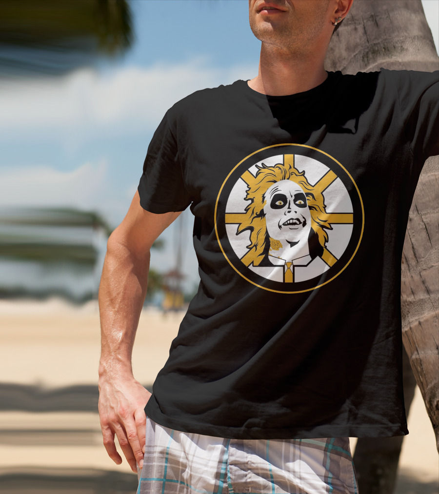Boston Bruins Beetlejuice Horror NHL T-Shirt