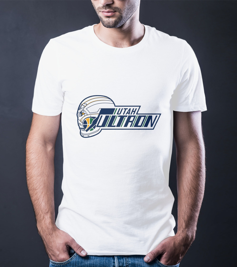 Utah Ultron NBA Basketball Helmet Fusion T-Shirt