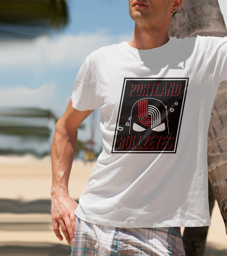Portland Trail Bullzeyes NBA Basketball Emblem T-Shirt