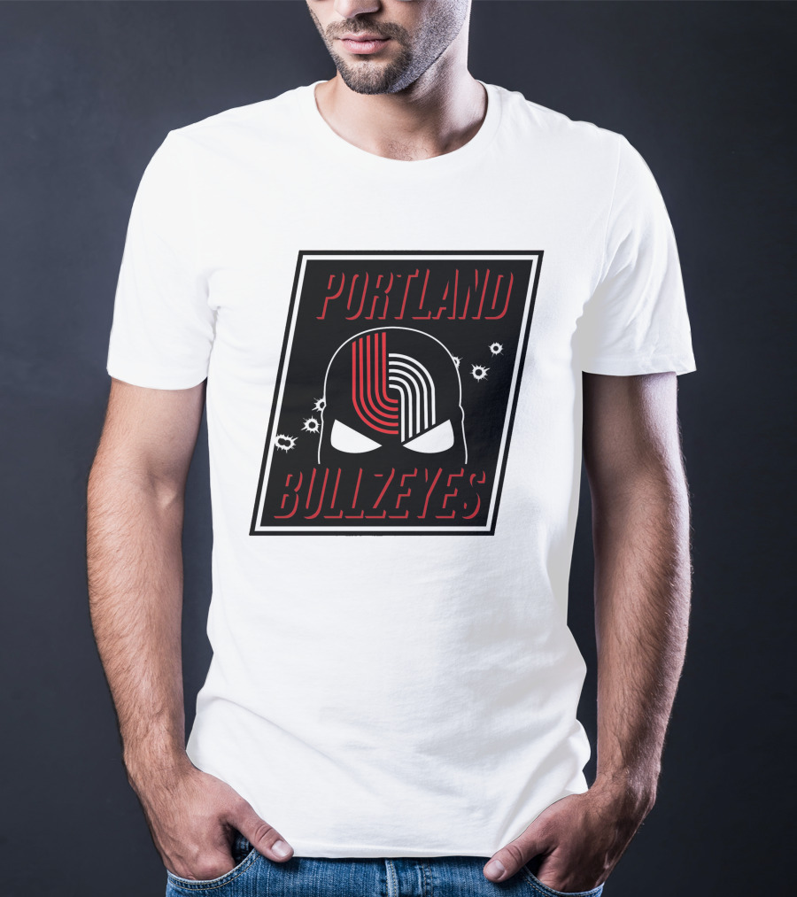 Portland Trail Bullzeyes NBA Basketball Emblem T-Shirt