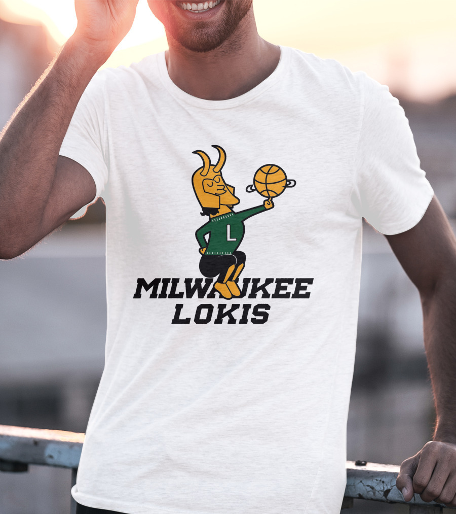 Milwaukee Lokis NBA Basketball Crossover Concept T-Shirt