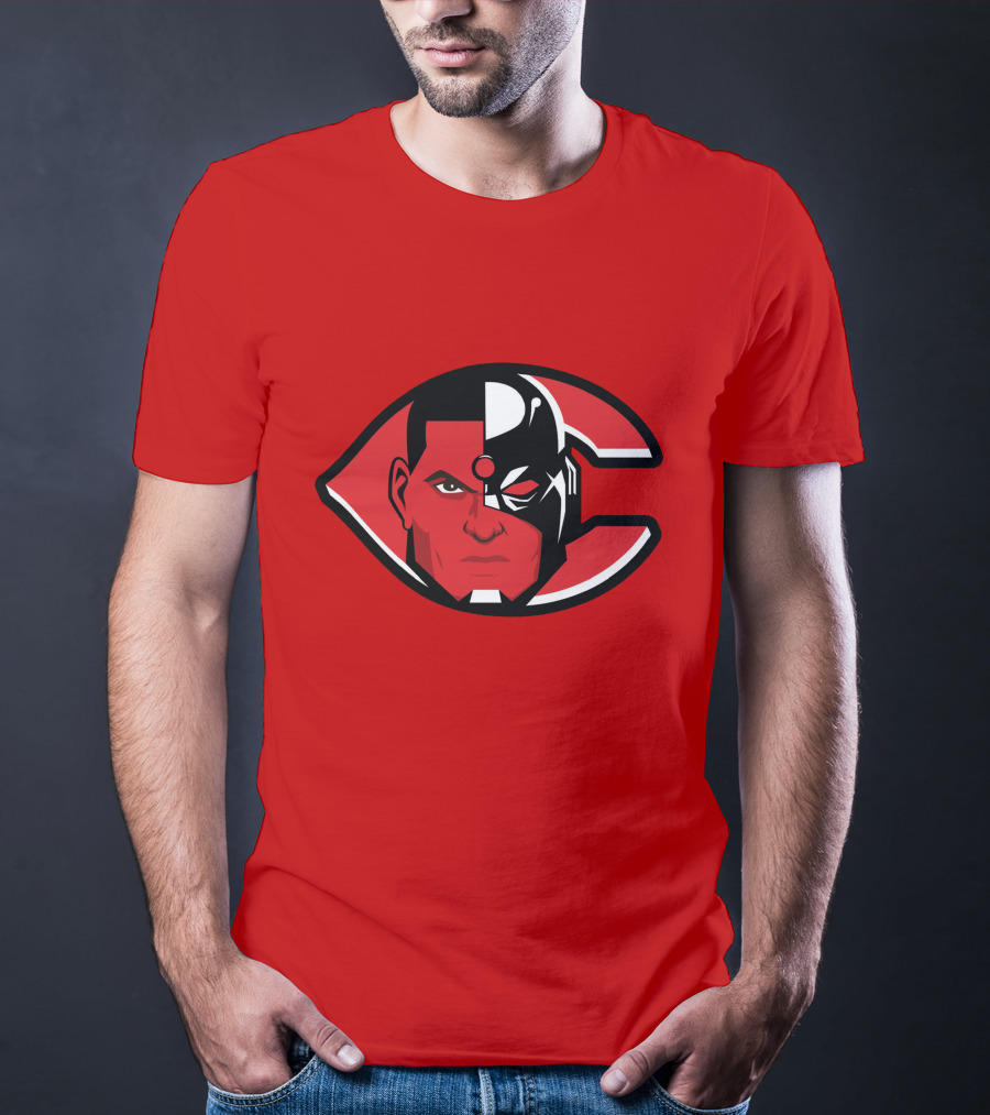 Cincinnati Cyborgs MLB Logo Face T-Shirt