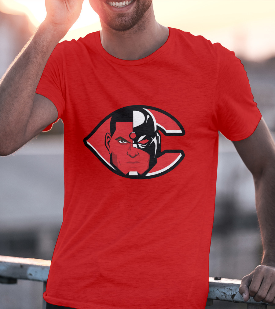 Cincinnati Cyborgs MLB Logo Face T-Shirt