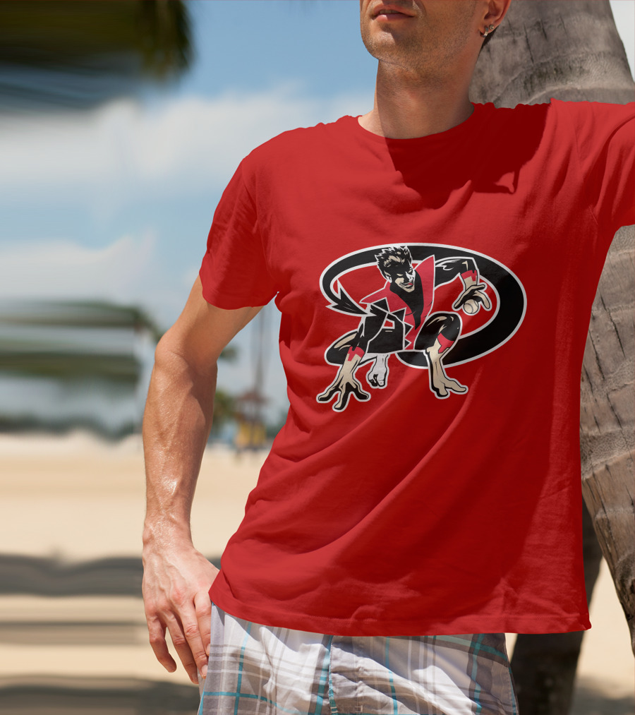 Arizona Nightcrawlers MLB Crossover With Baseball Superhero Character T-Shirt