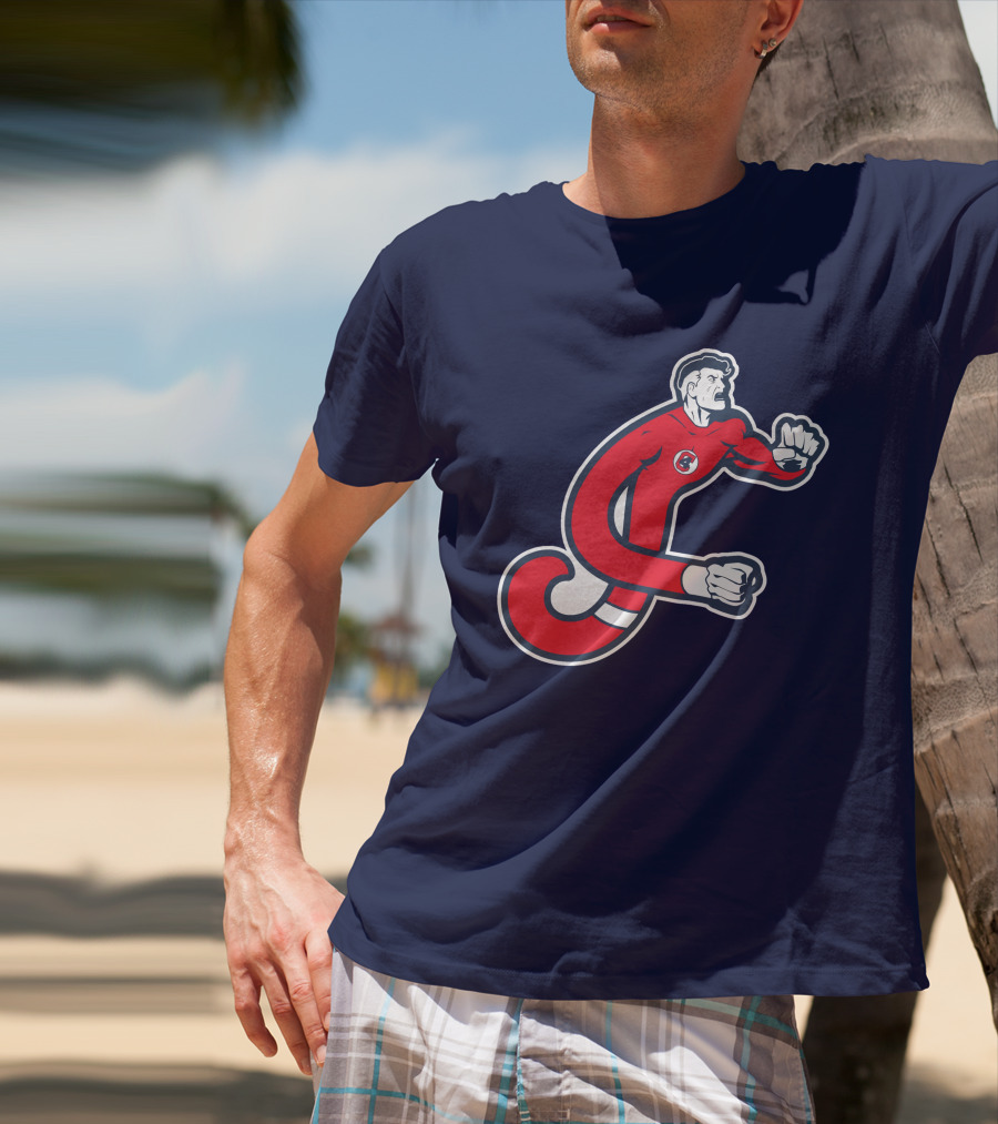 Cleveland Mr. Fantastics MLB Stretching Superhero T-Shirt