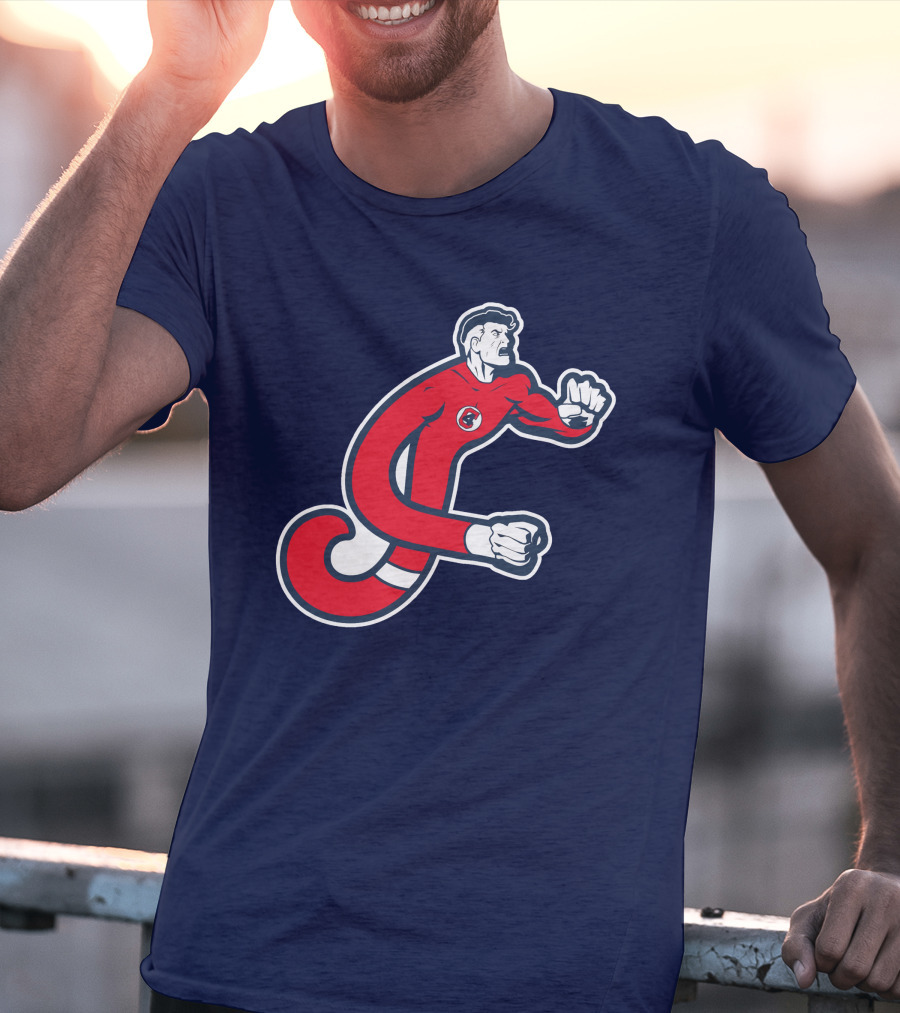 Cleveland Mr. Fantastics MLB Stretching Superhero T-Shirt