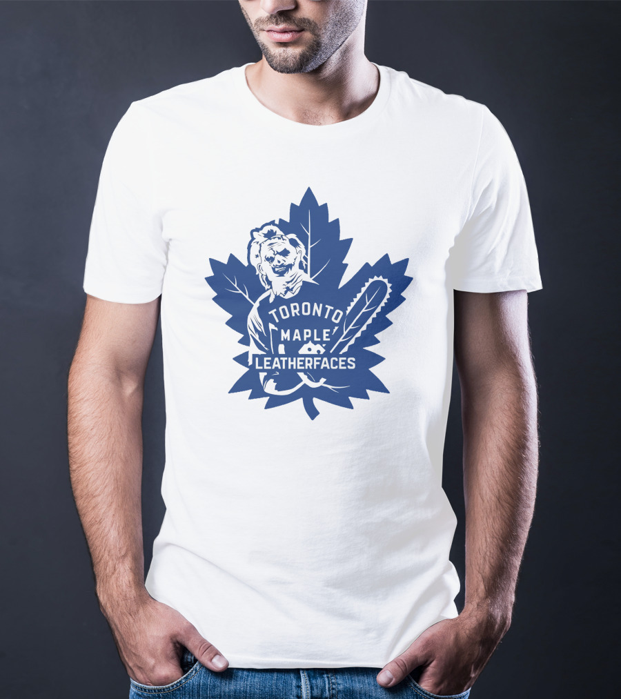 Toronto Maple Leatherfaces NHL Chainsaw Leaf T-Shirt