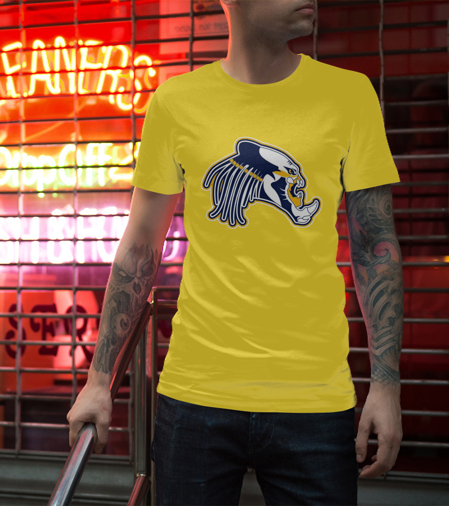 Nashville Predators Logo Iconic Saber-Tooth Tiger Head T-Shirt