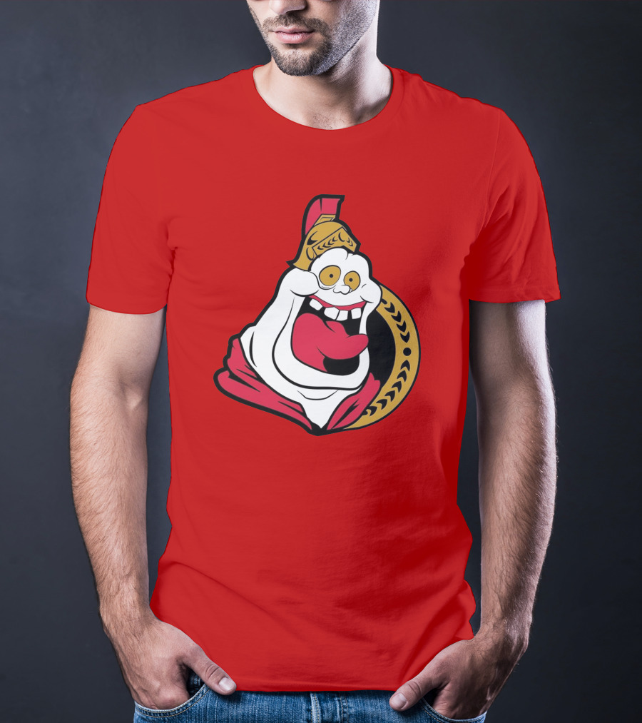 Ottawa Slimers Ghost Glowing Roman Hockey T-Shirt