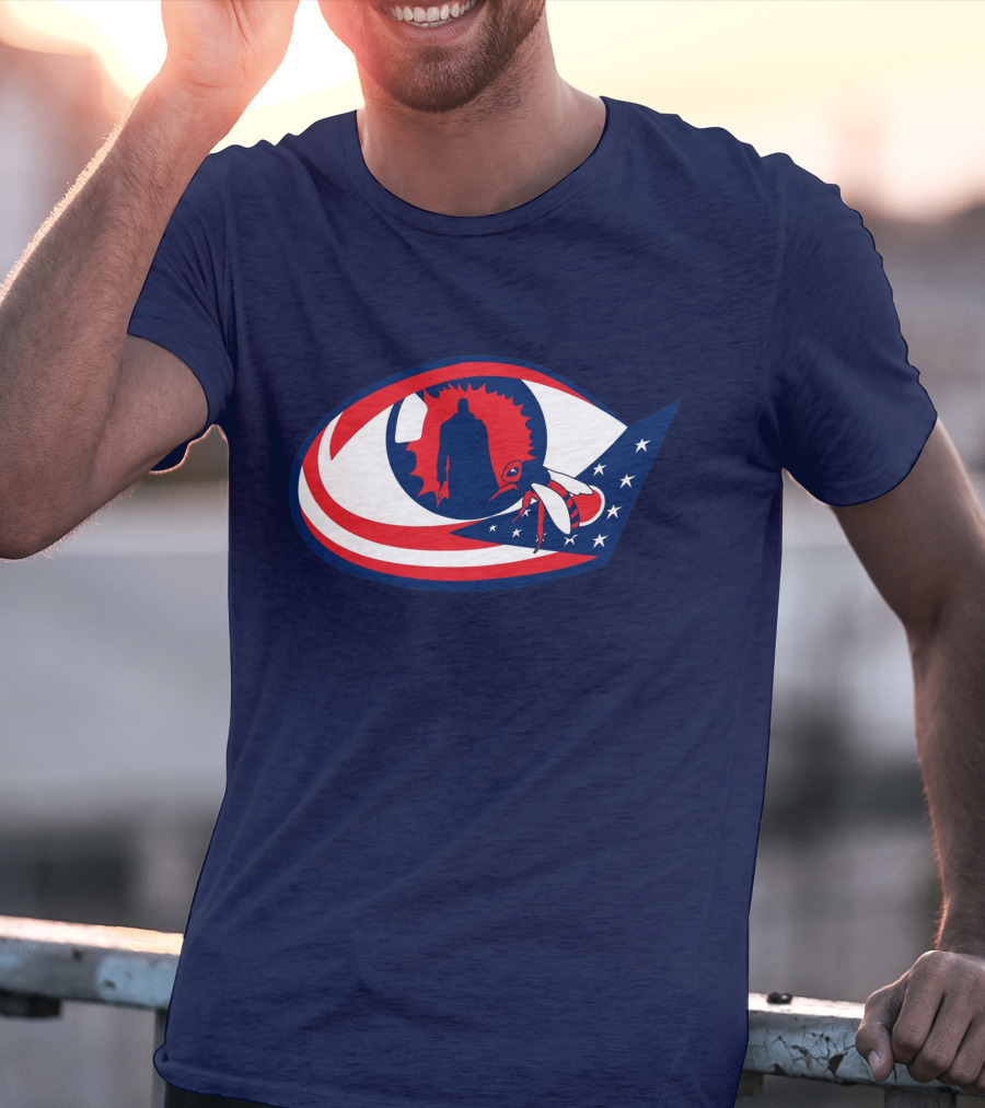 Columbus Candymans American Flag Eye And Bee T-Shirt