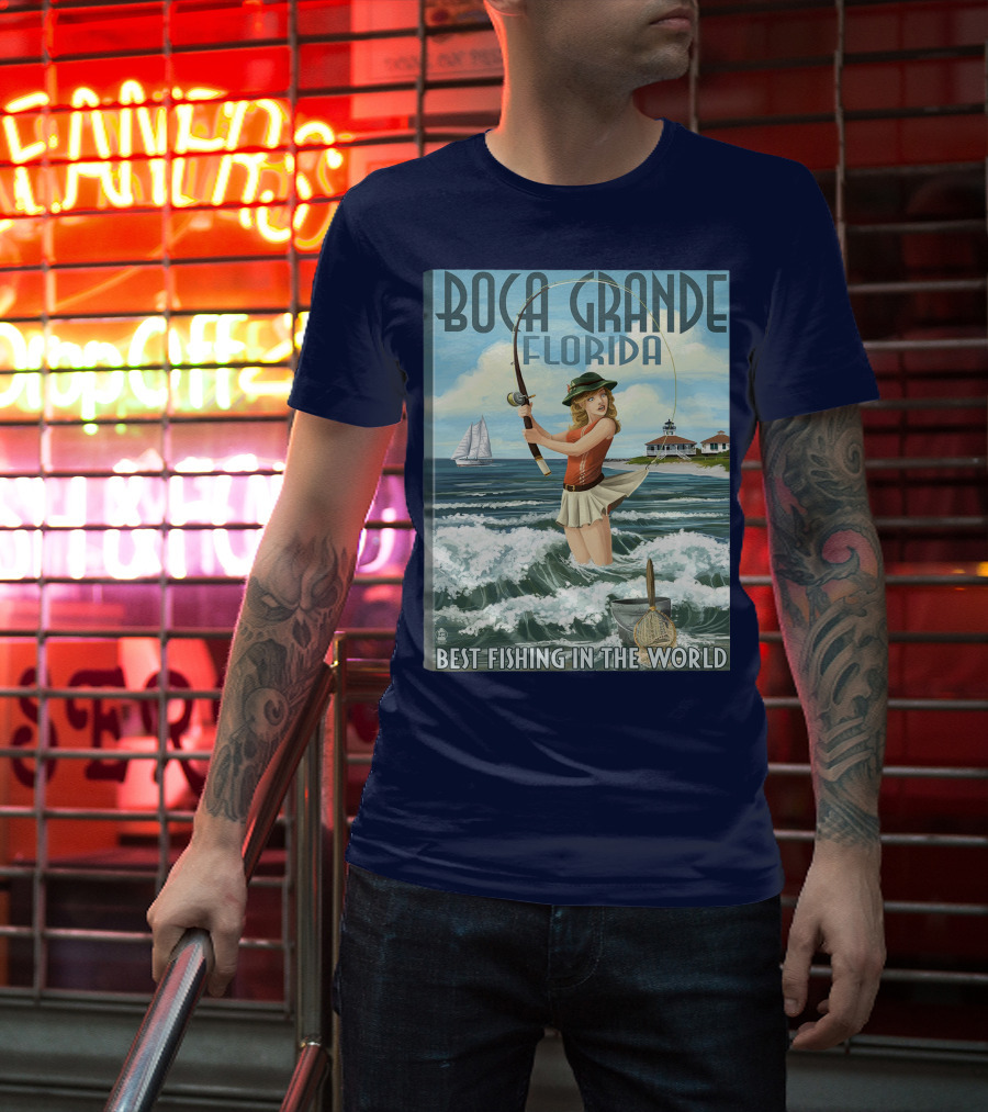 Boca Grande Florida Best Fishing In The World T-Shirt