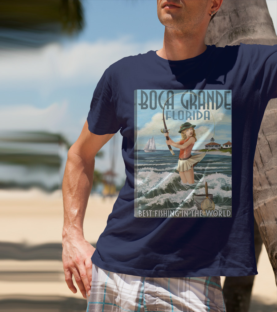 Boca Grande Florida Best Fishing In The World T-Shirt
