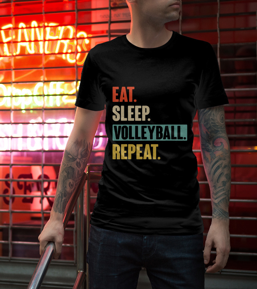 Eat Sleep Volleyball Repeat Vintage Volleyball Classic T-Shirt