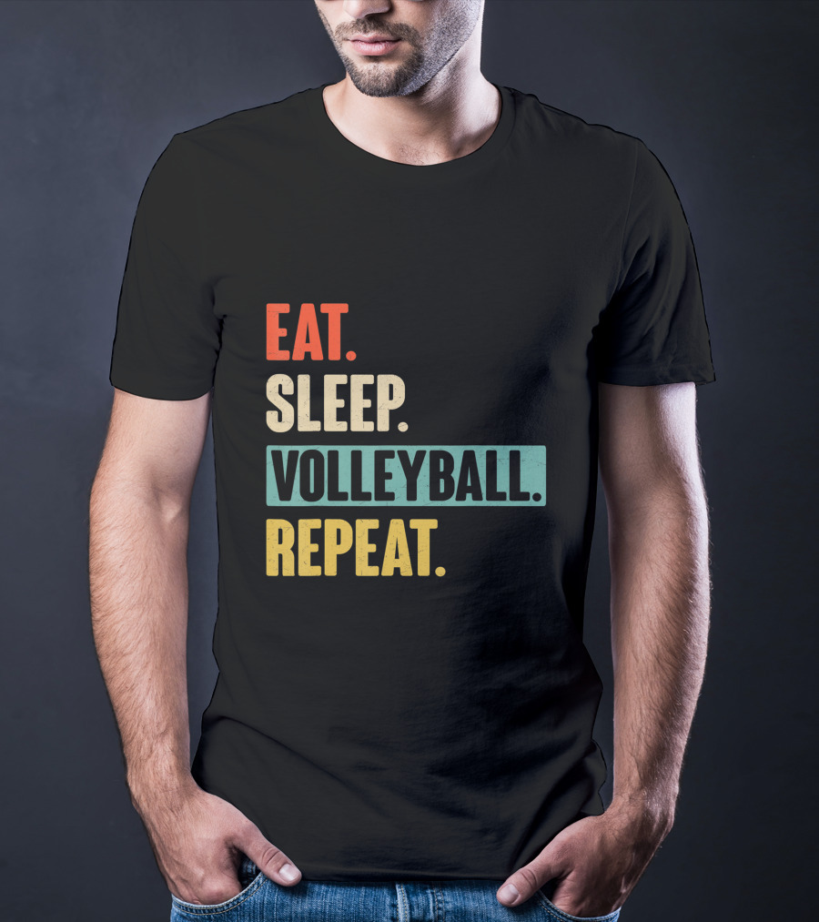 Eat Sleep Volleyball Repeat Vintage Volleyball Classic T-Shirt