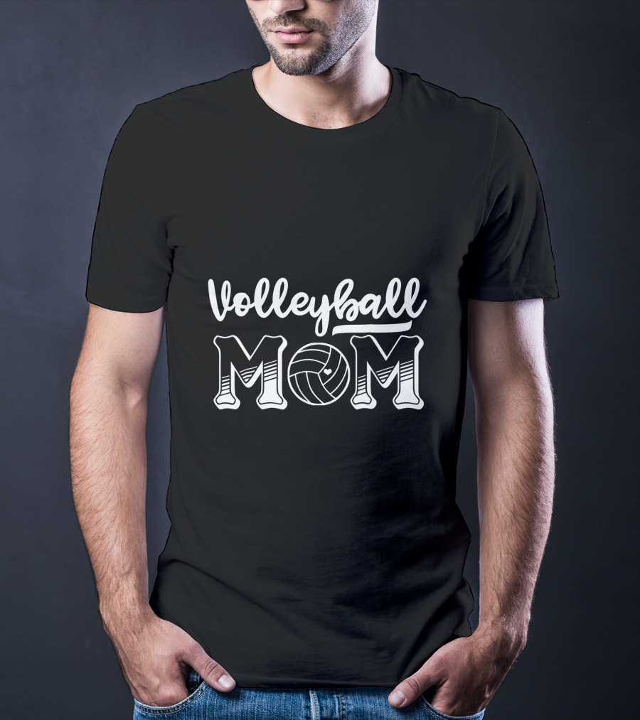 Volleyball Mom Volleyball With Heart T-Shirt