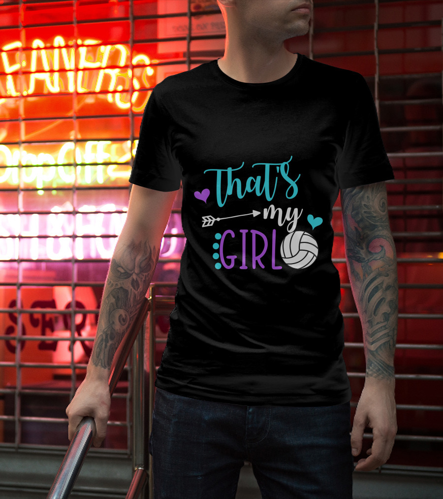 That's My Girl Volleyball Mom Game Day Player T-Shirt
