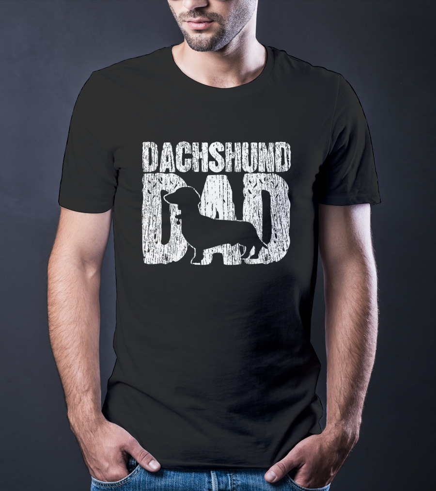 Dachshund Dad Wiener Father T-Shirt