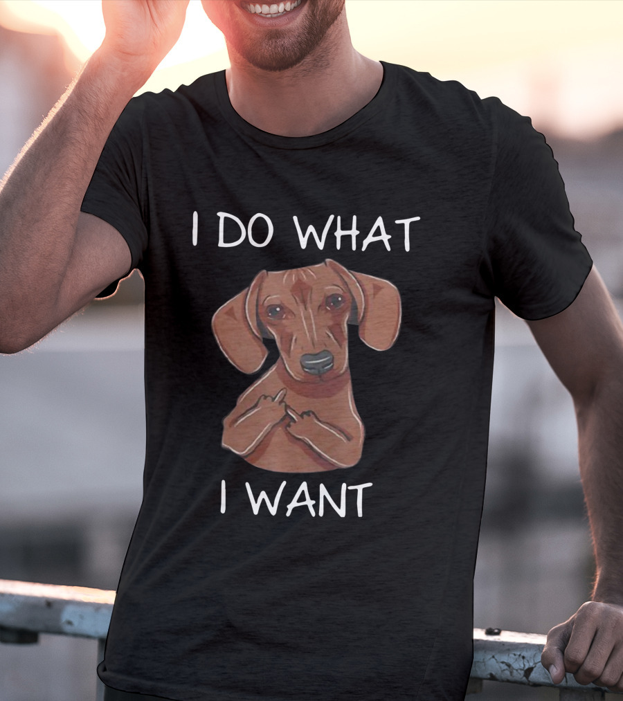 Dachshund I Do What I Want Funny Dachshund I Want T-Shirt