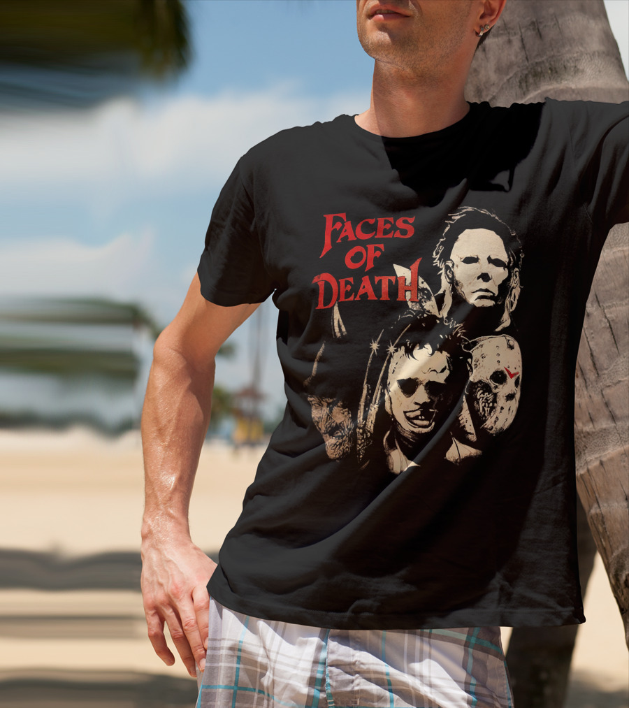 Faces Of Death Michael Myers Horror Icons T-Shirt