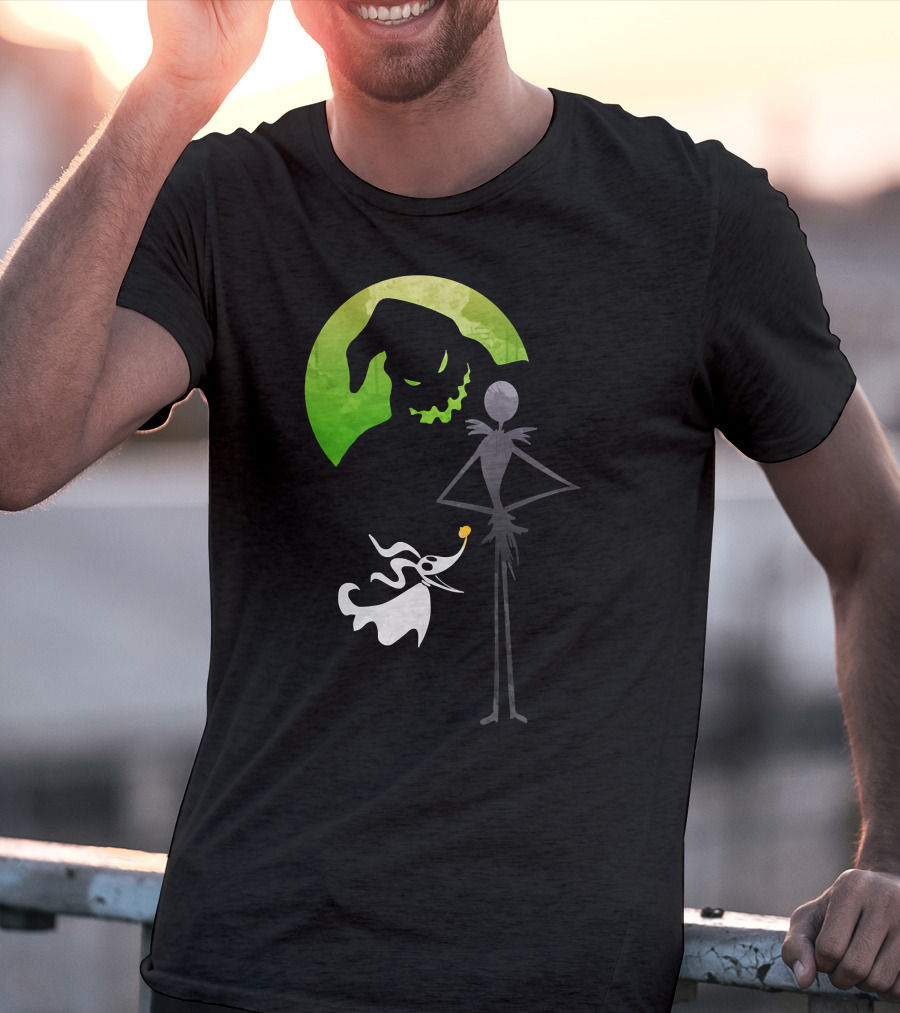 Jack Skellington Zero Oogie Boogie Moon T-Shirt