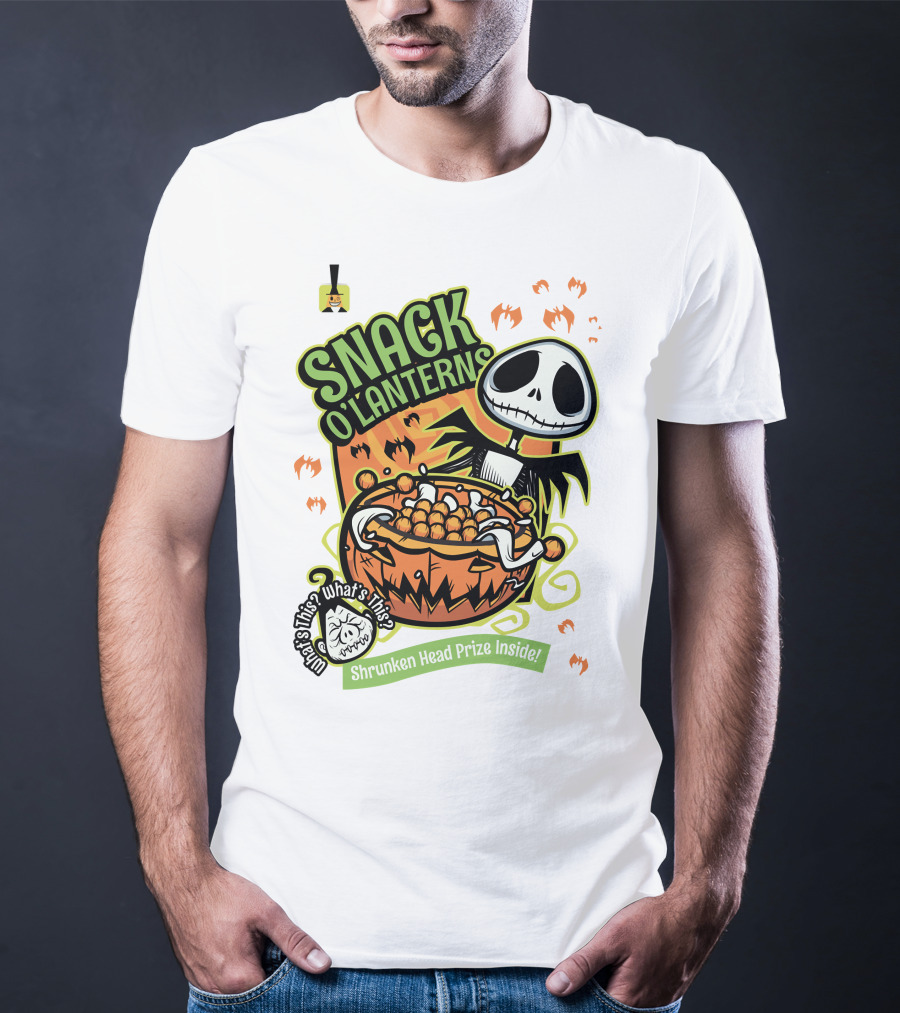 Snack O'Lanterns What's This Shrunken Head Prize Inside T-Shirt