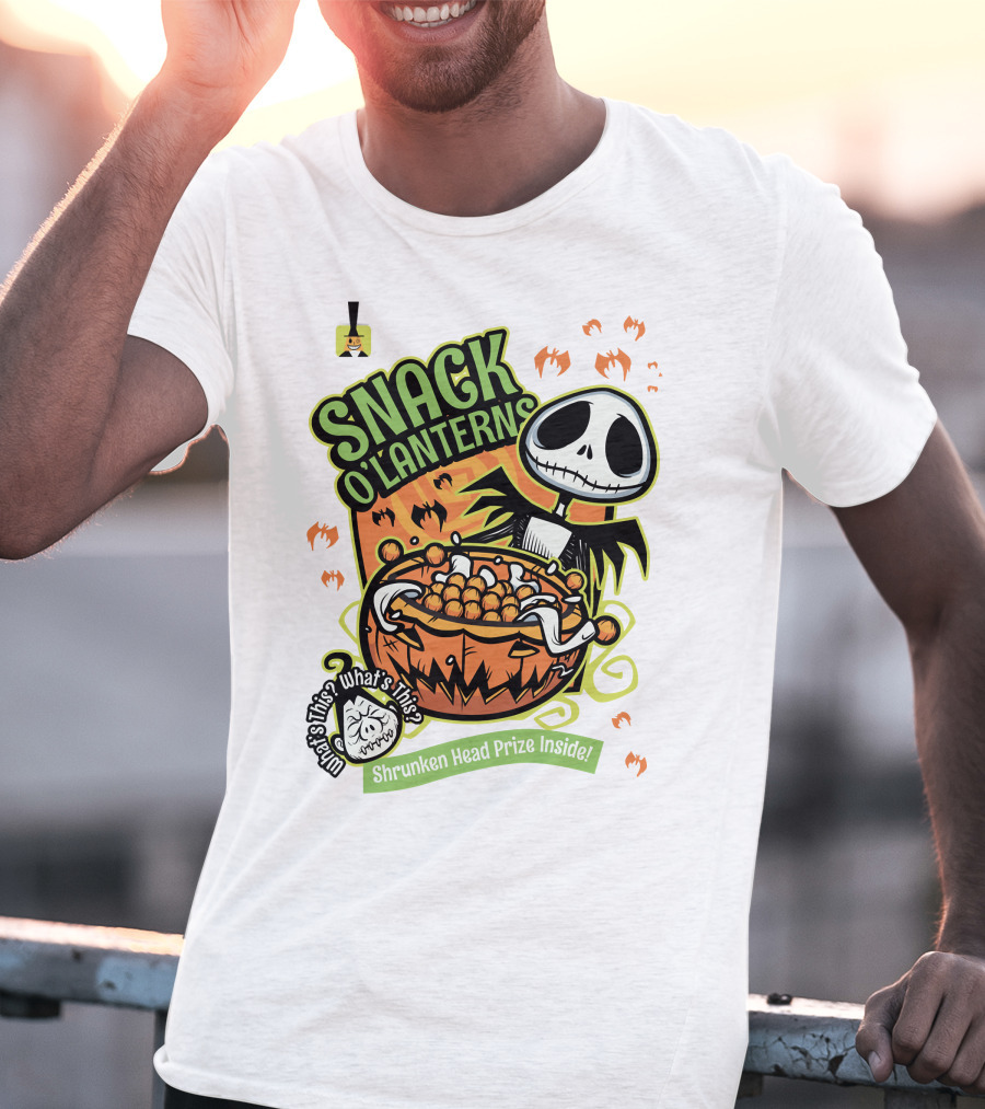 Snack O'Lanterns What's This Shrunken Head Prize Inside T-Shirt