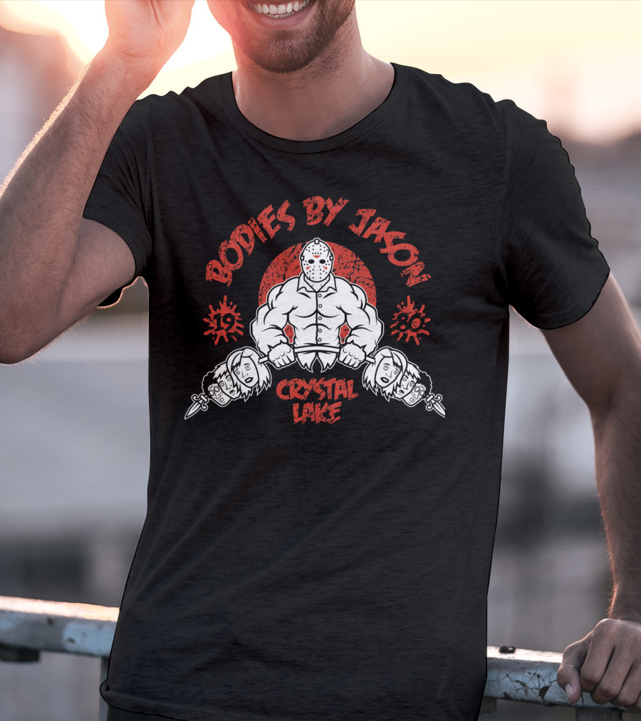 Bodies By Jason Crystal Lake 1980 Vintage Horror Masked Killer T-Shirt