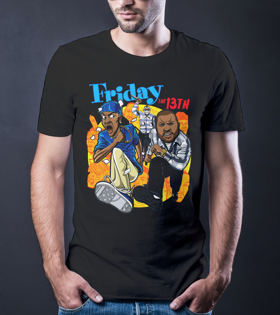Friday The 13th Crossover With Ice Cube And Chris Tucker Characters T-Shirt