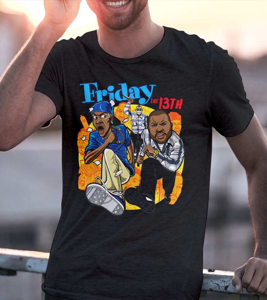 Friday The 13th Crossover With Ice Cube And Chris Tucker Characters T-Shirt