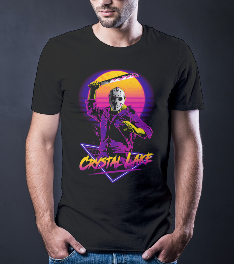 Jason Voorhees Neon Crystal Lake T-Shirt