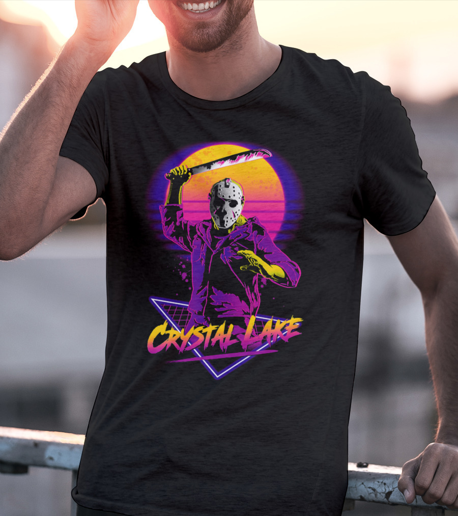Jason Voorhees Neon Crystal Lake T-Shirt