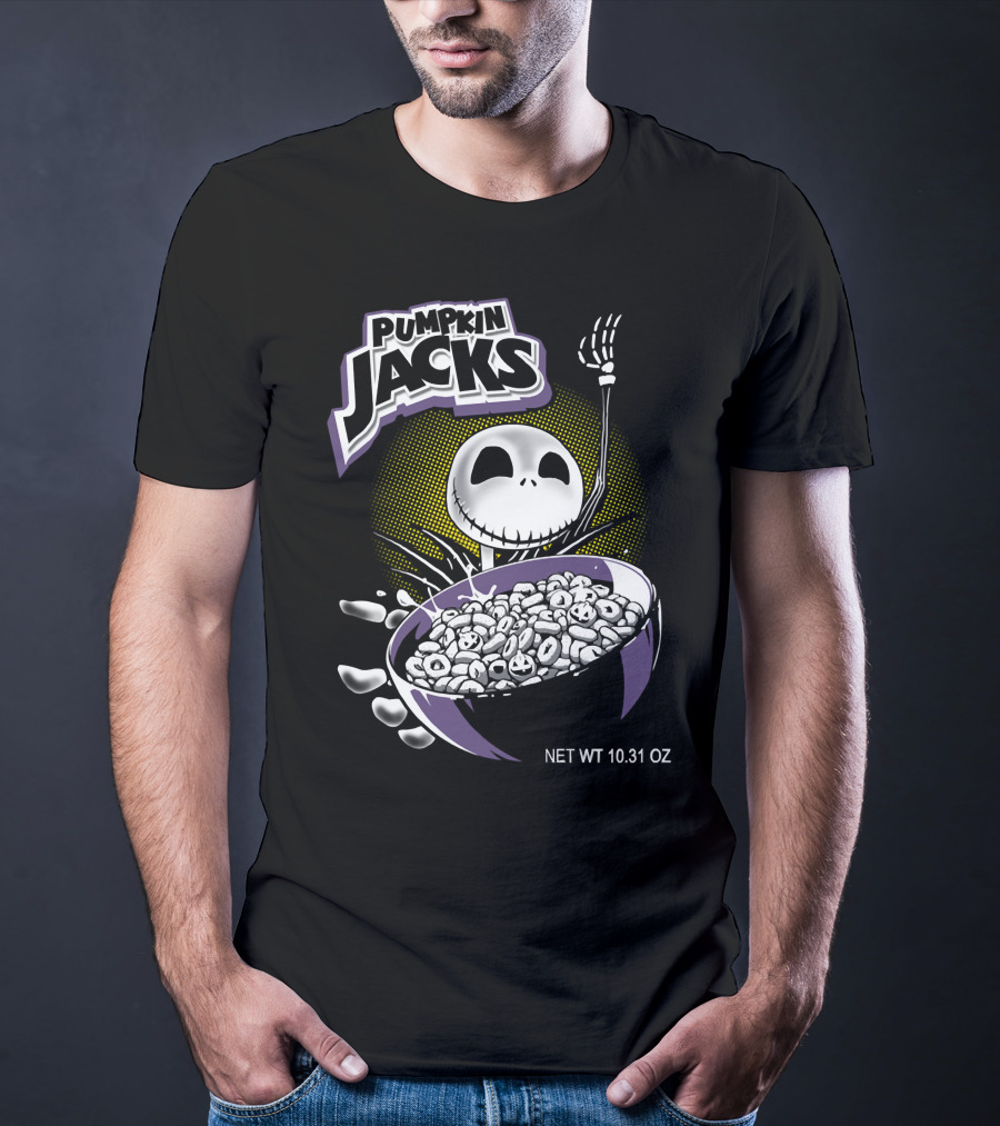 Pumpkin Jacks Cereal Halloween Skeleton NET WT 10.31 OZ T-Shirt