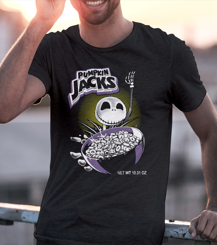 Pumpkin Jacks Cereal Halloween Skeleton NET WT 10.31 OZ T-Shirt