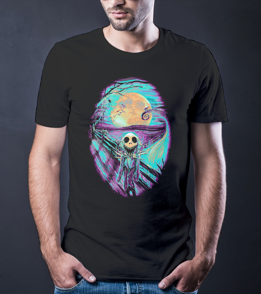 The Scream Before Christmas Nightmare Jack Moon Scene T-Shirt