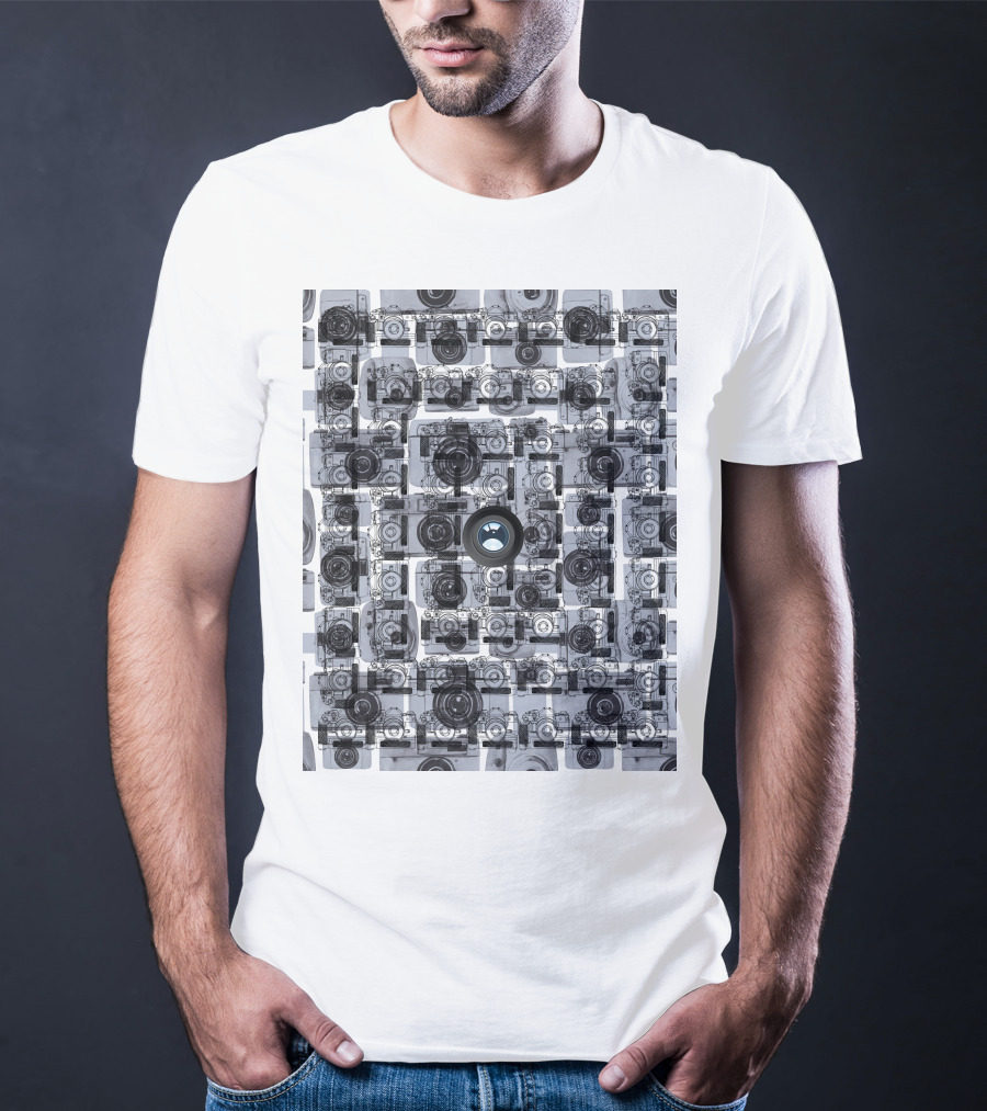 Camera Capture Memory Retro Collage T-Shirt
