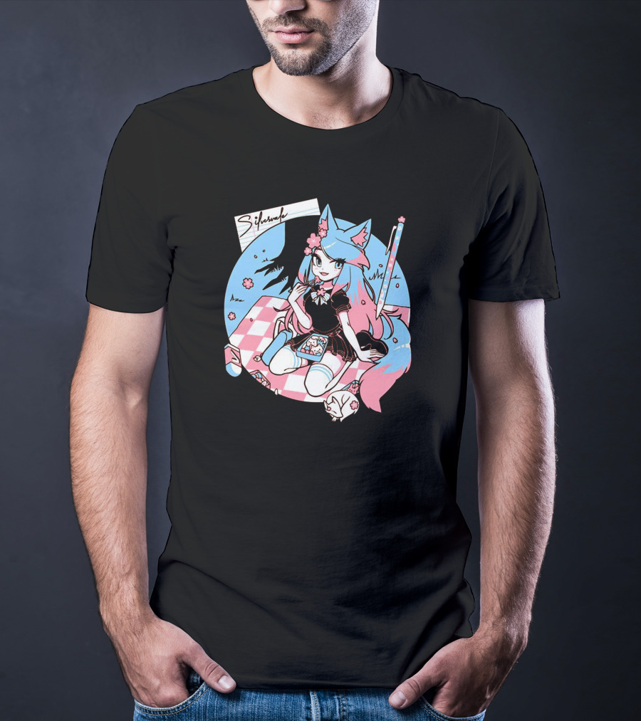 Sinder Merch Vshojo Store Pastel Picnic Scene T-Shirt