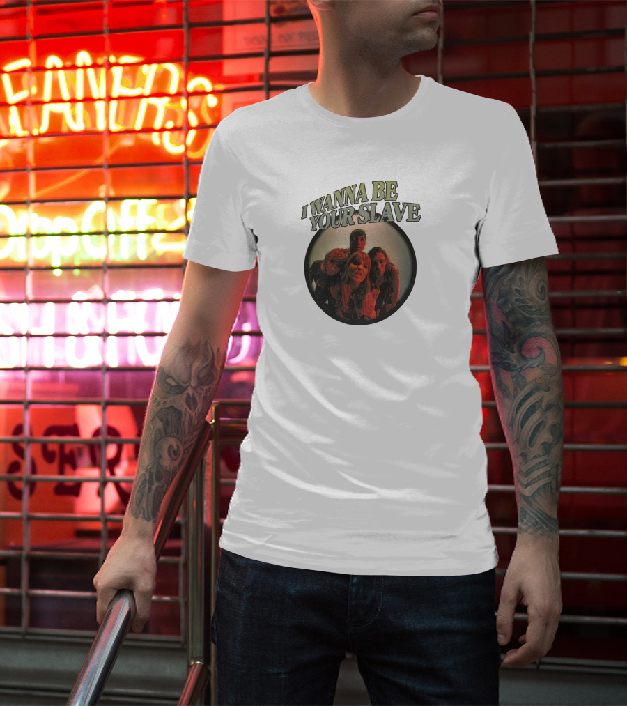I WANNA BE YOUR SLAVE Maneskin Merch T-Shirt