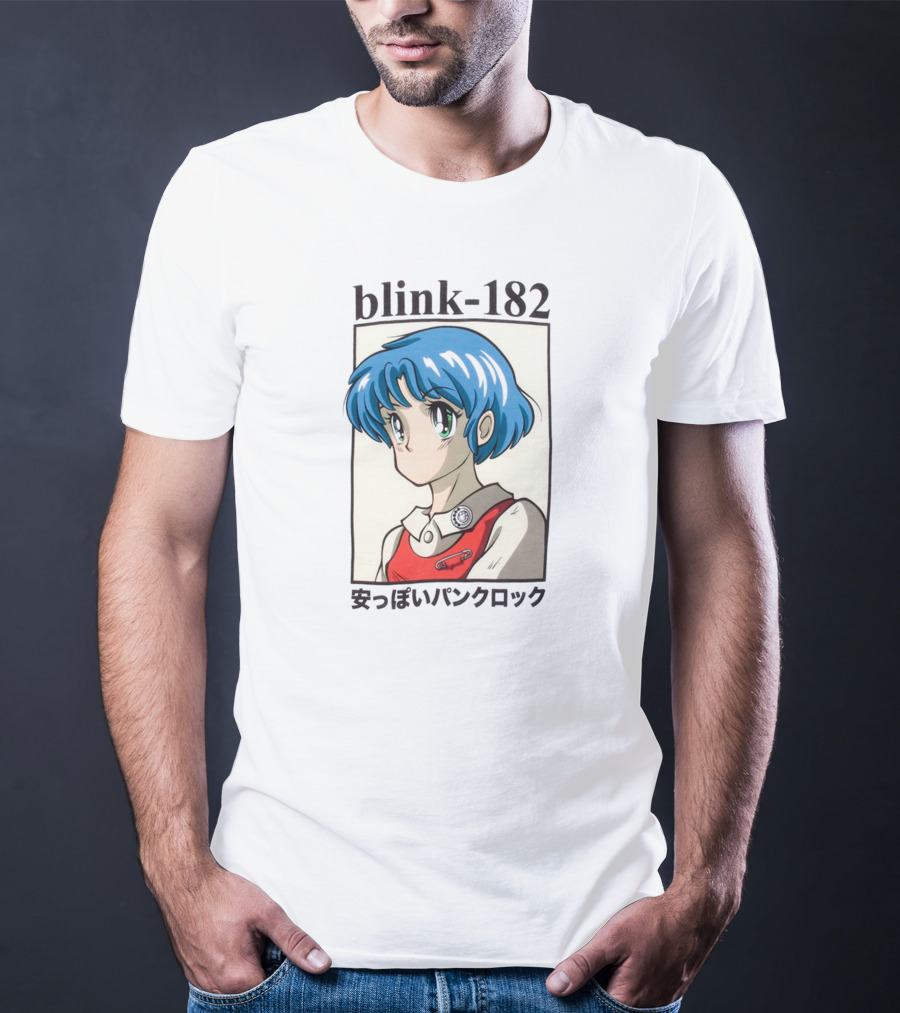Blink 182 Anime Style Art Punk Rock Kanji T-Shirt