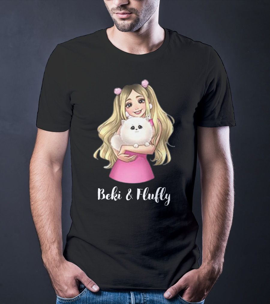 Rebekah Wing Beki And Fluffy Anime Style Pink Dress T-Shirt
