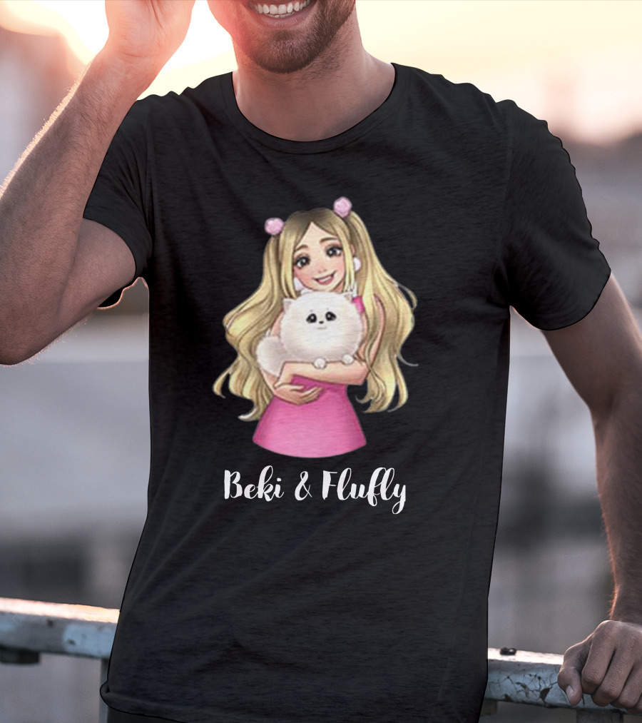 Rebekah Wing Beki And Fluffy Anime Style Pink Dress T-Shirt