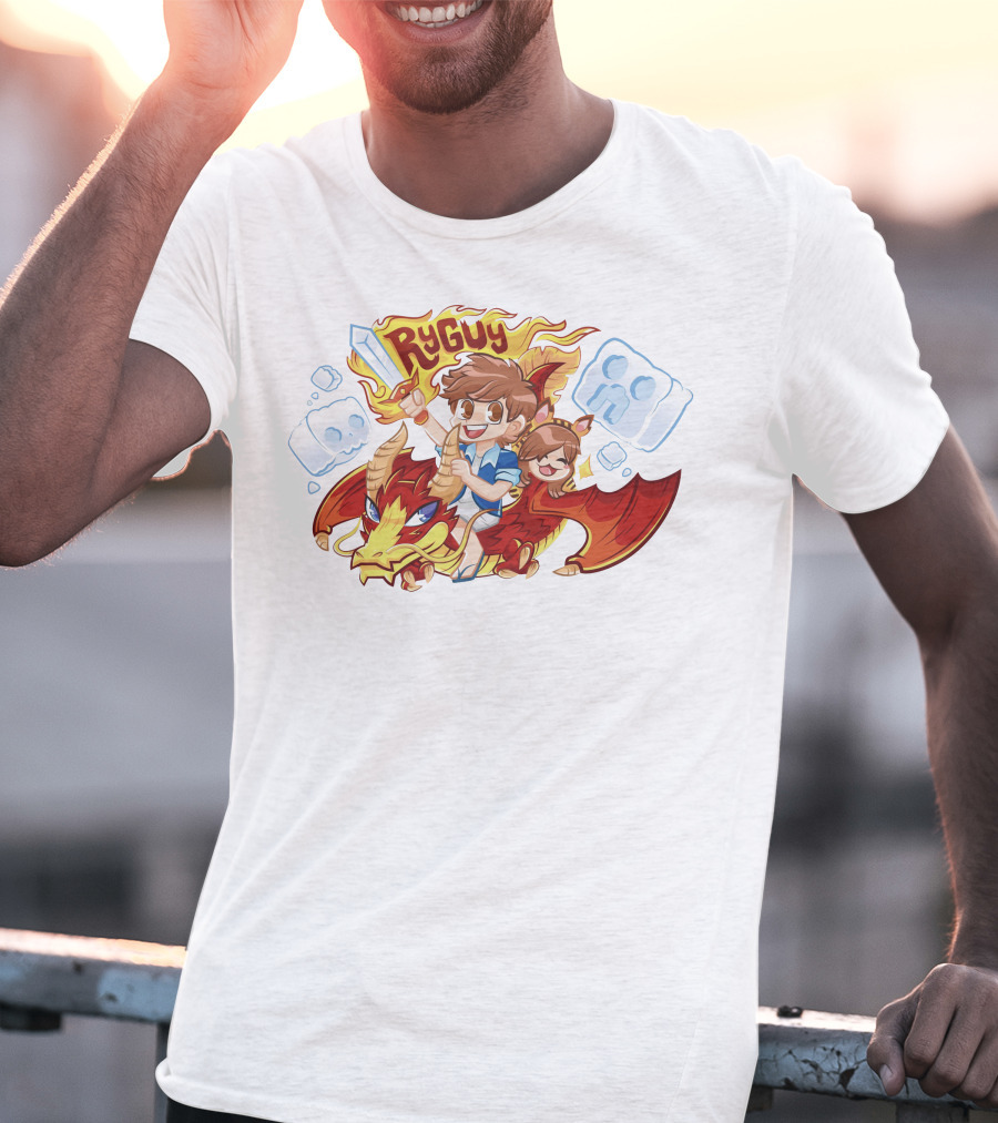 RyGuy Rocky Red Dragon Riding Adventure Fun T-Shirt