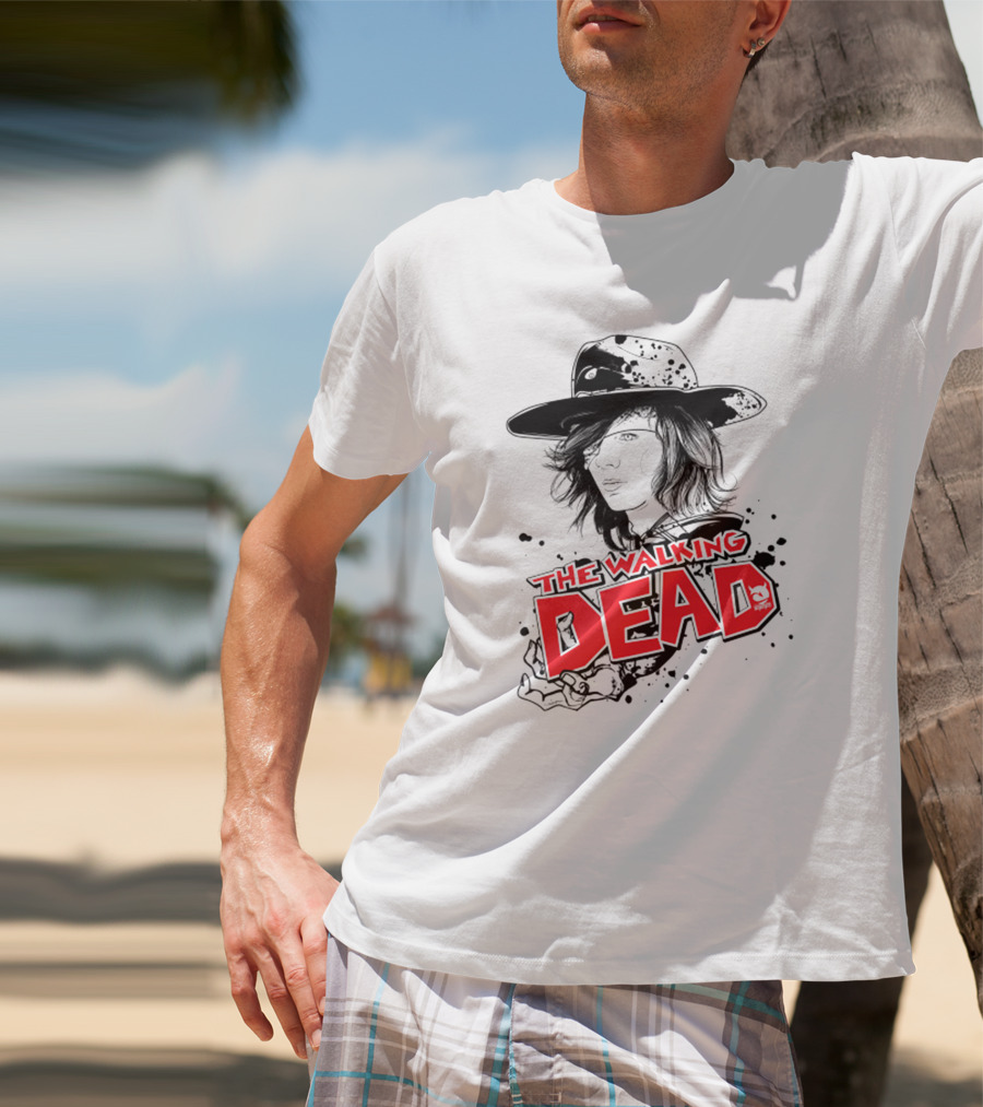 The Walking Dead Character Art Black Hat T-Shirt