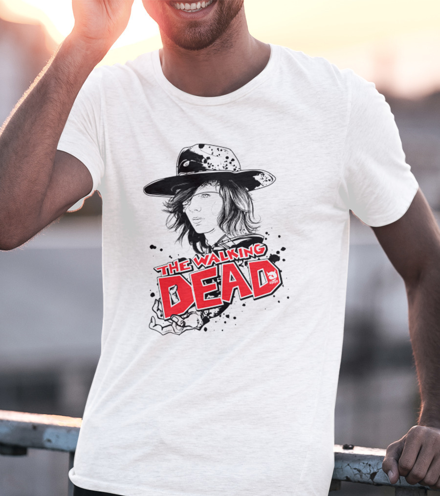 The Walking Dead Character Art Black Hat T-Shirt