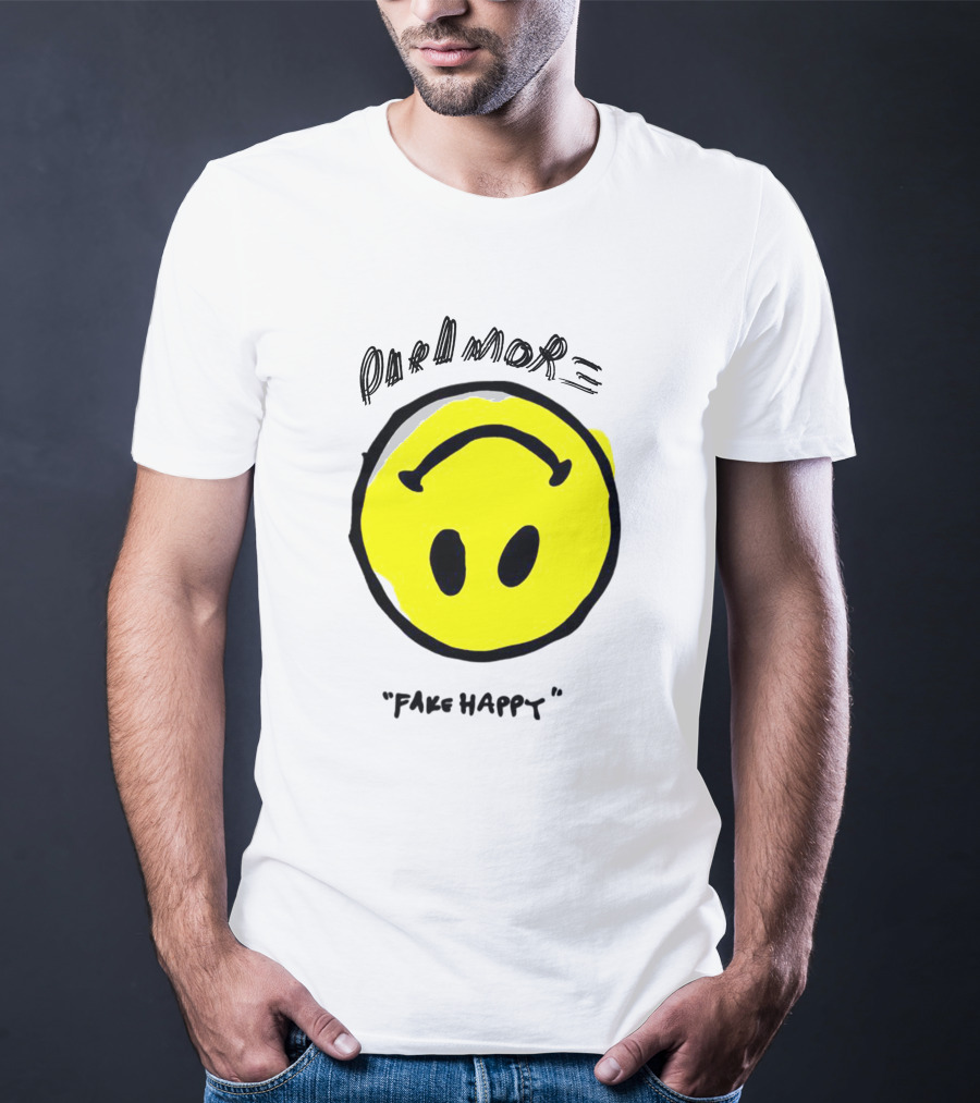 Paramore Fake Happy Smiley T-Shirt