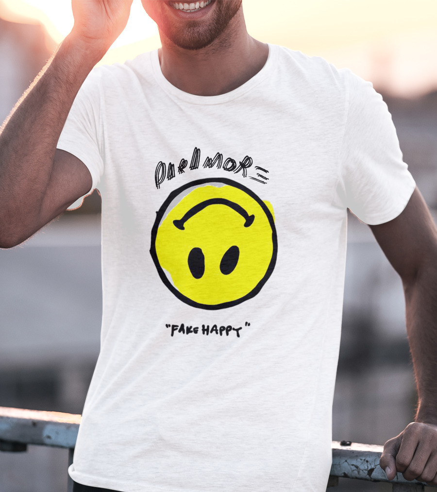 Paramore Fake Happy Smiley T-Shirt